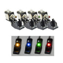 12VDC 20A 3 Pins Red LED Light Toggle Switch SPST ON/OFF For Car Truck Boat