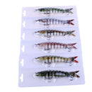 Fishing Bait Crank Bait Hook Bass Crankbaits Solve Sinking Bait 8 Segments SPA