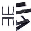 1Pair Men Garter Belt Leg Suspenders Shirt Braces Elastic Strap Non-slip Hot