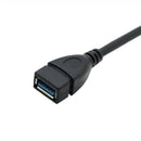 4pcs USB 3.0 90 Degree Extension Cable Male to Female Adapter DSF CAJ