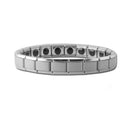 Stainless Steel Anti-fatigue Energy Magnet Germanium Bangle Bracelet Men W VGI