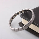 Stainless Steel Anti-fatigue Energy Magnet Germanium Bangle Bracelet Men W VGI