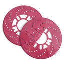 Universal Car Red Aluminum Alloy Brake Disc Trim 2pcs