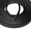 Sloping Shaped Car Door Seal Strip Rubber 4m Trunk Hood Edge Insulation