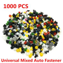 1000 Pcs Mixed Car Door Bumper Fenders Fastener Retainer Rivet Push Pin Clip bhj