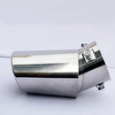Car Universal Round Stainless Steel Chrome Exhaust Tail Muffler Tip Pipe vfg