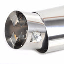Car Universal Round Stainless Steel Chrome Exhaust Tail Muffler Tip Pipe vfg