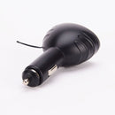 Black 3 In 1 Dual USB Adapter 2.1A Car Charger 100*56*35 mm sgf LBW