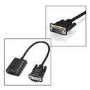 1PCS VGA Male to HDMI Female Adapter Cable Output USB Audio Video Converter NNM