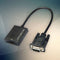 1PCS VGA Male to HDMI Female Adapter Cable Output USB Audio Video Converter NNM