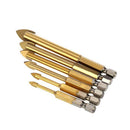 6PCS 4-12mm Alloy Triangular Bit set for Electric Hand Drill or Bench Dril CNY