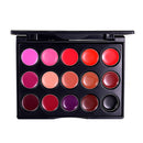 Beauty 15 Colors Matte Lip Gloss Lipstick Cosmetic Makeup Palette Set