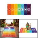 1 x Rainbow Beach Towel Gym Mat Microfiber Swimming Spa Sport Outdoor 150*75cm
