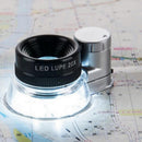 1pcs 6-LEDs Light 20X Magnifying Glass for Jewelry Identification kjf BIR