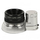 1pcs 6-LEDs Light 20X Magnifying Glass for Jewelry Identification kjf BIR