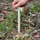 10Pcs Lightweight Plastic Screws Spiral Tent Nails Camping Hiking Outdo FOW
