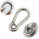 5pcs/set 304 Stainless Steel Climbing Fast Hang buckle Snap Carabiner  AXU