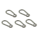 5pcs/set 304 Stainless Steel Climbing Fast Hang buckle Snap Carabiner  AXU