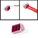 100Pcs PCT-106 Push Wire Wiring Cable Connector 6-Pin Conductor Termin NMQ