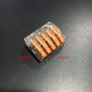 10Pcs 5-pin Universal Compact 5 Wire Wiring Connector Conductor Terminal LDD