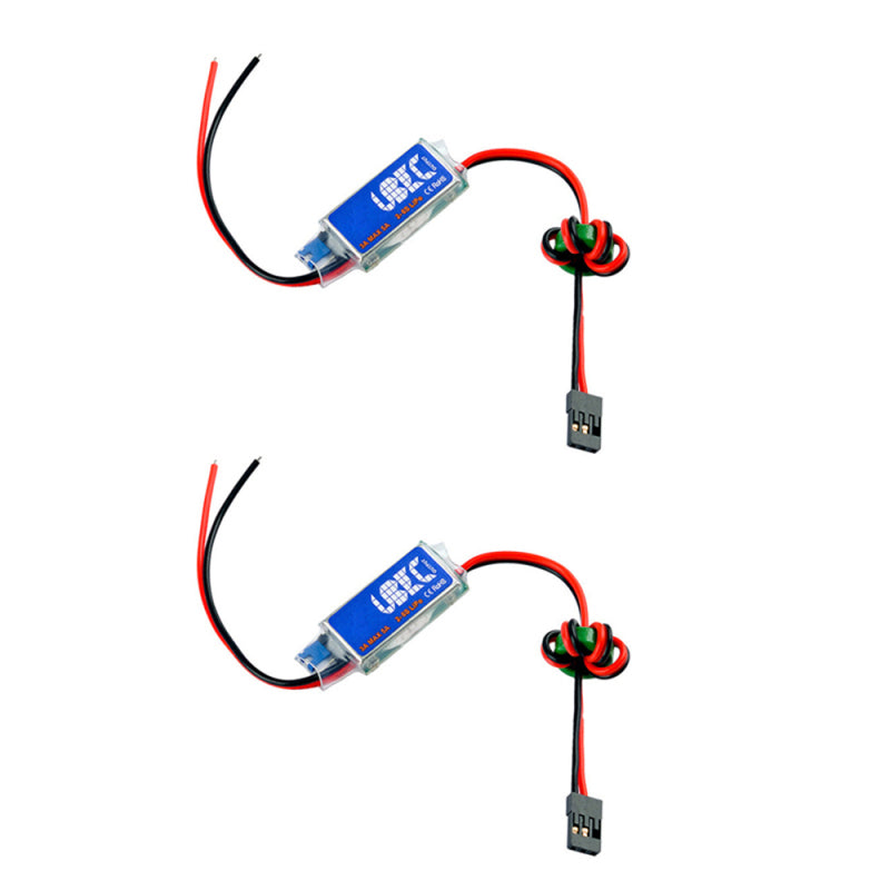 2Pcs 5V UBEC Support 2-6S Lipo Battery Fully Shielded Anti-interference EFE