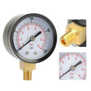2Pcs Air Oil Water Pressure Test Gauge 1/8NPT Male Thread 0-200 PSI 0- KPJ UDI