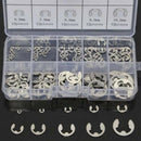 120Pcs 304 Stainless E-Clip Retaining Circlip Assortment Kit M1.5-M10 E LKM