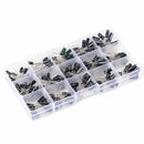 200Pcs DIY 15 Values 0.1uF-220uF Electrolytic Capacitor Assortment Kit with Box