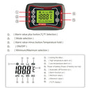 Digital Instant Read Thermometer Food Rotating Probe for BBQ Kitchen Cooki FHW