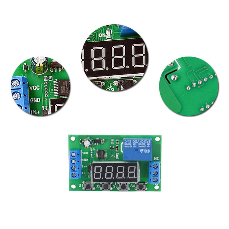 1* DC5V Multifunction Self-lock Relay Cycle Timer Module Delay Time Switch 10A z