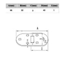 1PCS 316 Stainless Steel Casting Hinge Door Hinge for Boat Yacht fsh ZYJ