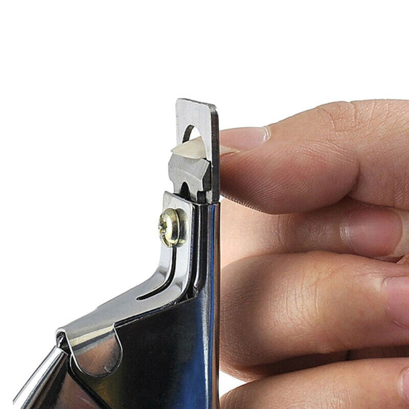 2Pcs Manicure Tips Cutter Nail Scissors Acrylic False Nail Clipper Nail A VLB