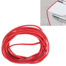 2PCS 5m Red Car Door Moulding Rubber Scratch Protector Strip Edge Guard Trim
