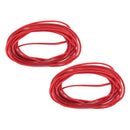 2PCS 5m Red Car Door Moulding Rubber Scratch Protector Strip Edge Guard Trim