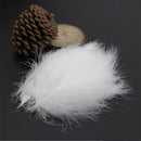 100pcs White Turkey Hair Feather for Wedding Bouquet Decor fgd QRF