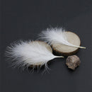 100pcs White Turkey Hair Feather for Wedding Bouquet Decor fgd QRF