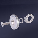 1x Round Sided Super Strong Neodymium Fishing Magnet Eyebolt Pulling SYK