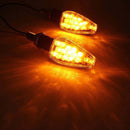 Motorcycle Motorbike Smoke 14 LED Turn Signal Amber Lights Lamp Indicat EDX