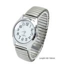 2* 36mm Big Number Stretchable Stainless Steel Unisex Sport Casual Wrist Watch f