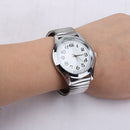 36mm Big Number Stretchable Stainless Steel Unisex Sport Casual Wrist Wat MDO