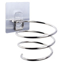 1pcs Hair Dryer Rack Wall Mounted Bathroom Flat Spiral Stand Holder Hanger jhy