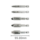 5PC HSS 4241 Screw Extractor Drill Bits Tool Broken Damaged Bolt Remover Set bgf