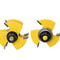 2pcs New Yellow T-shape Tongue Groove Router Bit Set 1/4 Welll OBY