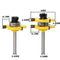 2pcs New Yellow T-shape Tongue Groove Router Bit Set 1/4 Welll OBY