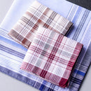 15Pcs Cotton Plaid Men's Handkerchief Square Decorative Suits Grid Han BJT