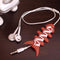 100PCS Silicon Fish Bone Headphone Cord Wire Cable Organizer Holder Wrap TEG