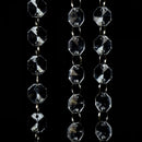 5Pcs Clear Crystal Acrylic Octagonal Beads Chain Chandelier Parts Home PHS