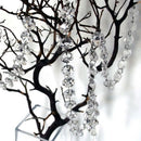 5Pcs Clear Crystal Acrylic Octagonal Beads Chain Chandelier Parts Home XQT