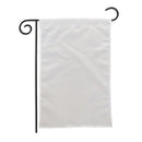 10Pcs DIY White Polyester Blank Garden Flag for Camper Banner Lawn Yard PDA