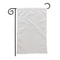 10Pcs DIY White Polyester Blank Garden Flag for Camper Banner Lawn Yard PDA